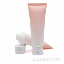 Tubo plástico cosmético Flip de fechamento Creme de tubo macio